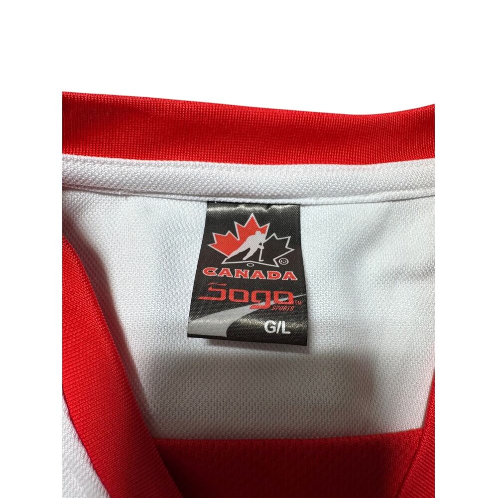 VTG Sogo Team Canada Ice Hockey Jersey Men's L White Red Original Embroidered - Picture 11 of 14